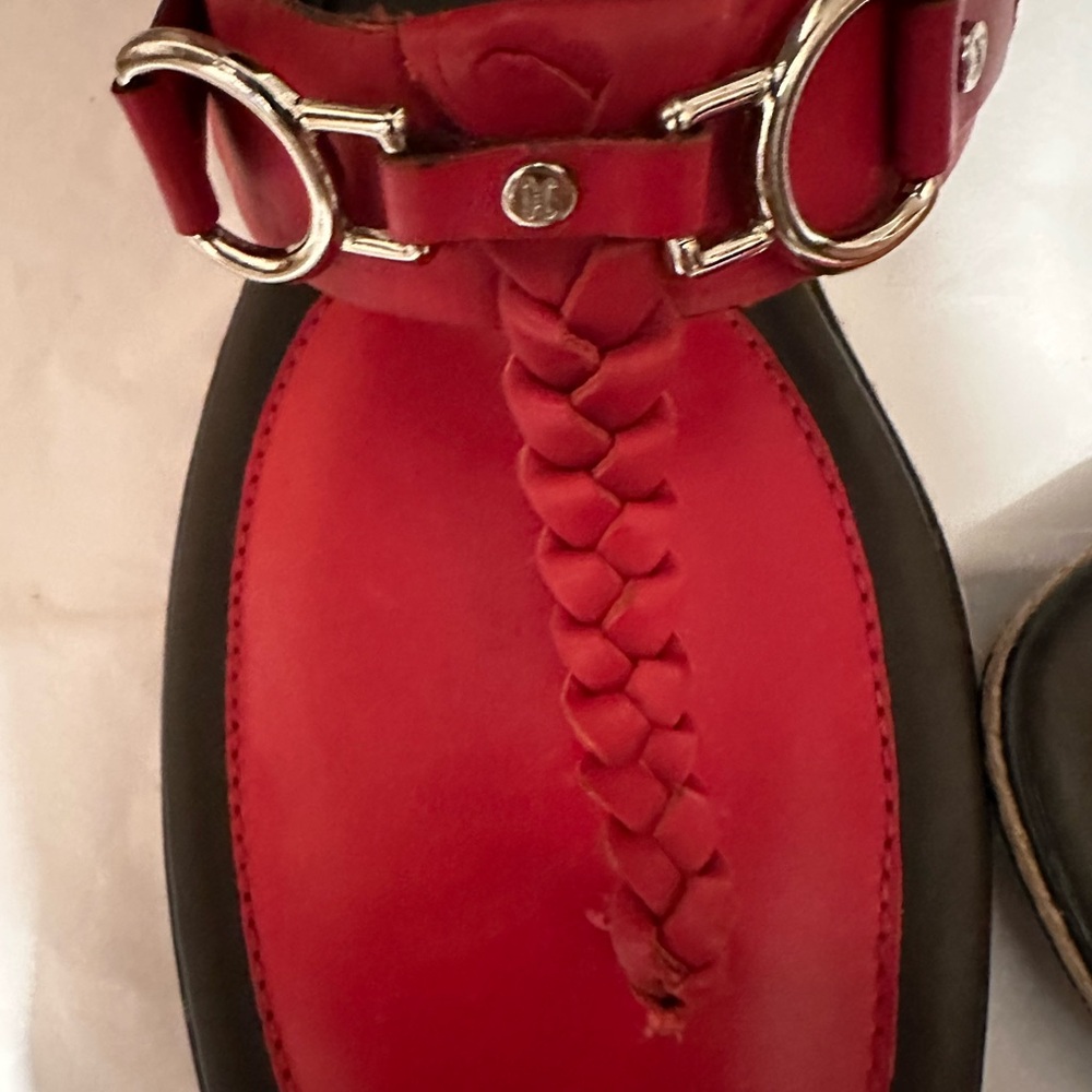 New w/o Tag/Box - 11B Cole Haan Nike Air Red Sandals - Picture 3 of 8